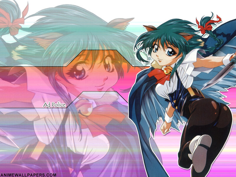 Anime Girl with Green Hair — Blue, Dynamic, Sword