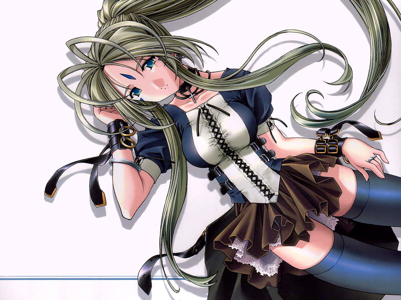 Anime Girl with Green Hair — Dynamic, Manga