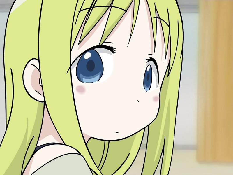 Anime Girl with Green Hair — Innocent