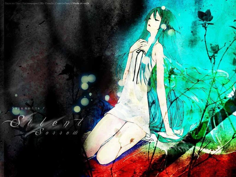 Anime Girl with Green Hair — Teal, Dramatic, Digital Art