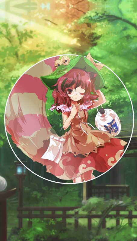 Anime Girl with Green Hat — Serene