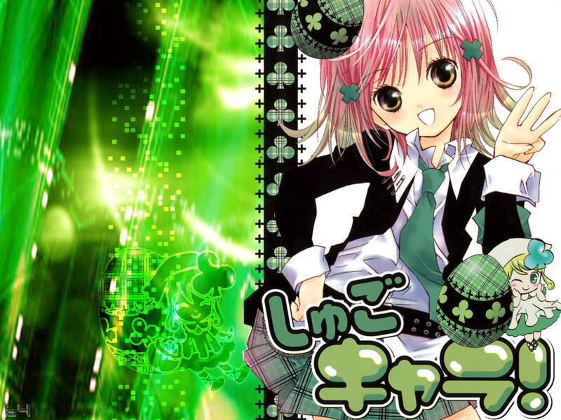 anime girl with green theme