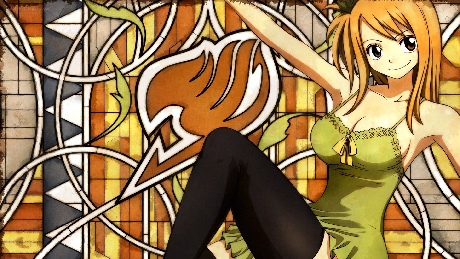 Anime girl with guild emblem