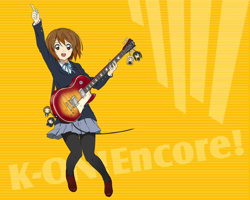 anime girl with guitar