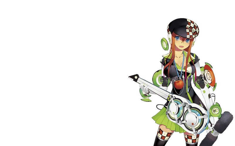 anime girl with guitar