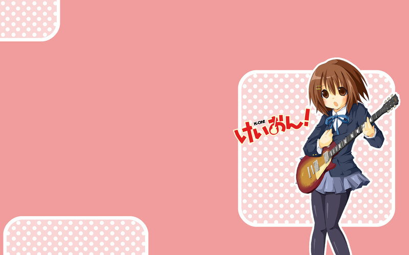 anime girl with guitar