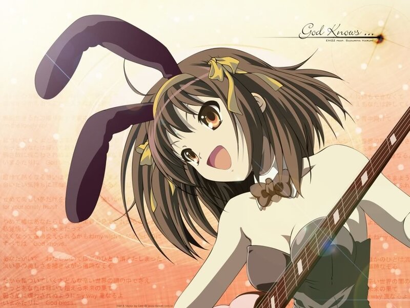 Anime girl with guitar