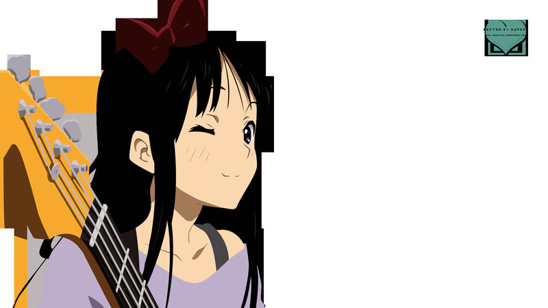 anime girl with guitar