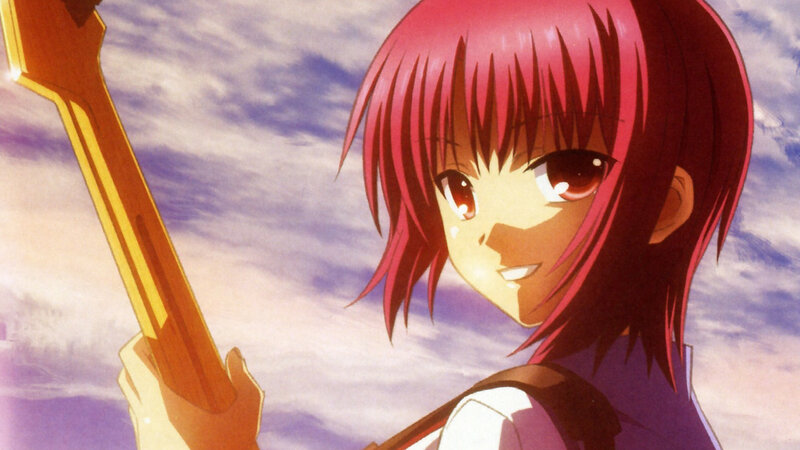 anime girl with guitar