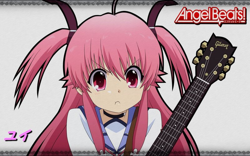 Anime girl with guitar