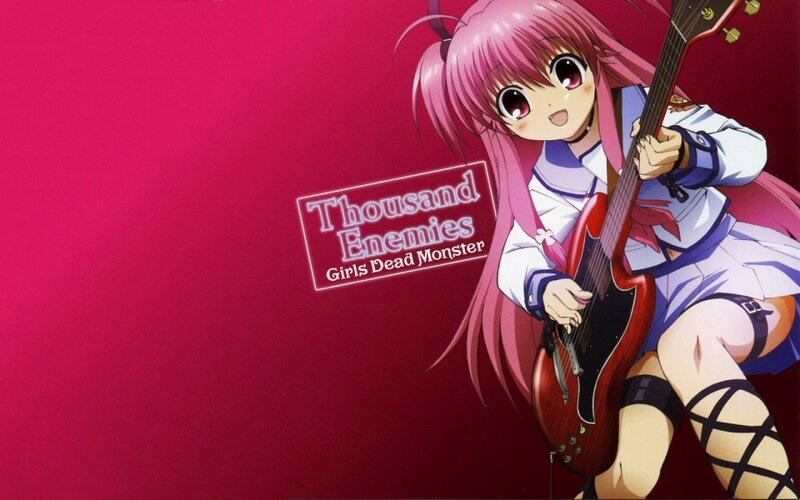 Anime girl with guitar