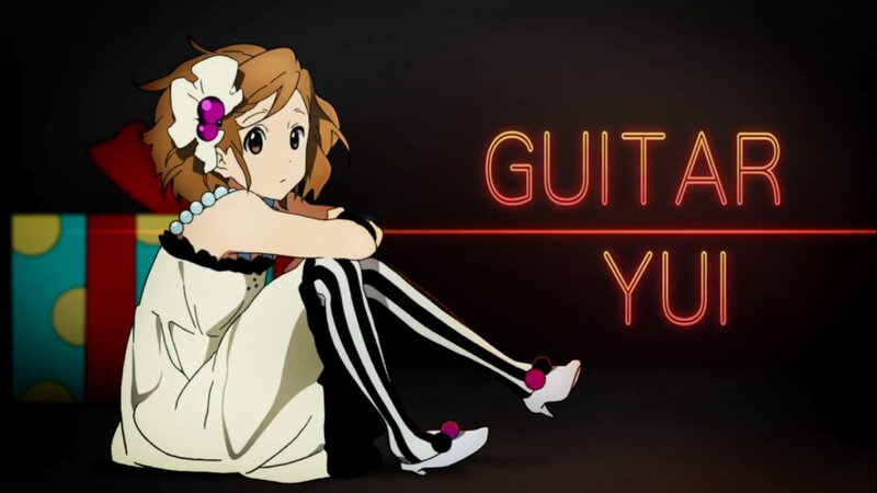 Anime girl with guitar