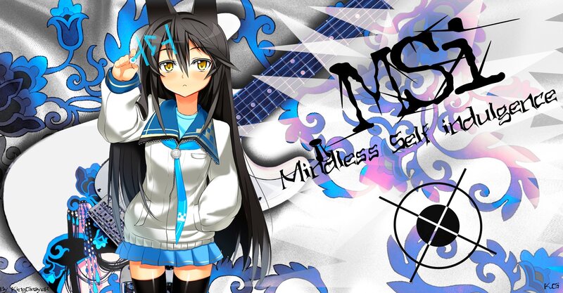 anime girl with guitar