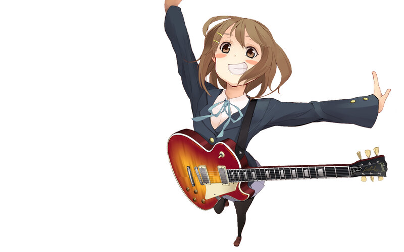 anime girl with guitar