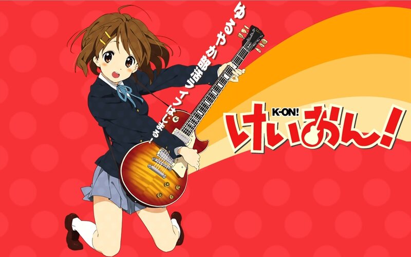 anime girl with guitar