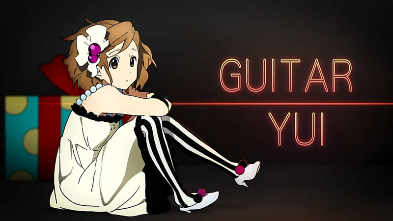anime girl with guitar