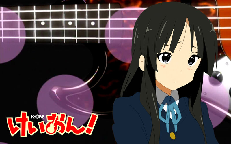 Anime girl with guitar