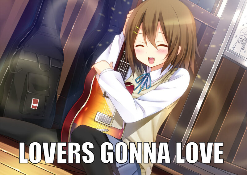 anime girl with guitar