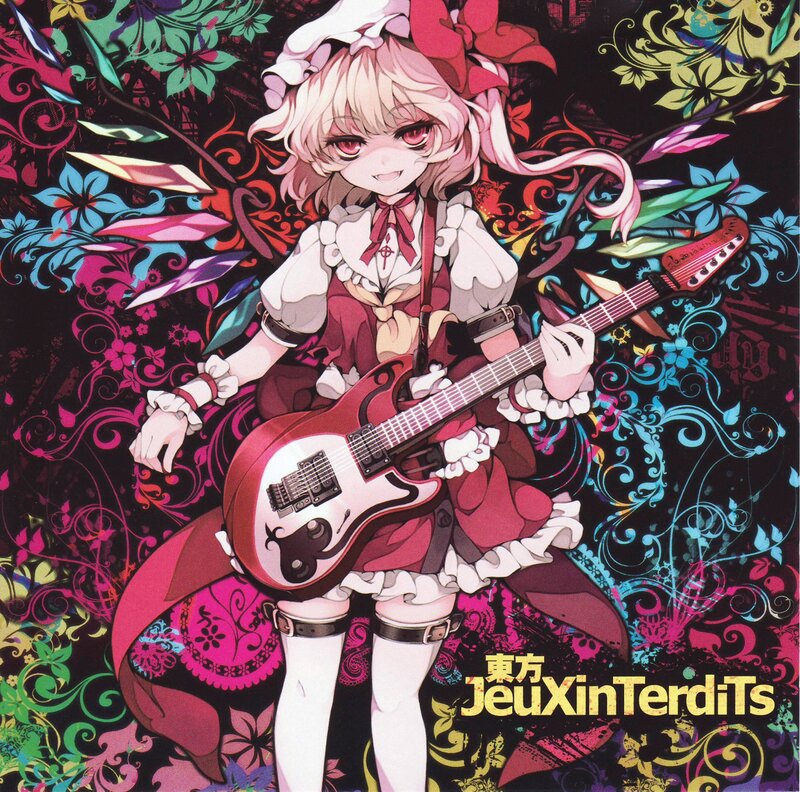 Anime Girl with Guitar — Black, Vibrant