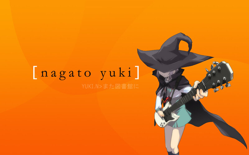 Anime Girl with Guitar — Orange, Dynamic