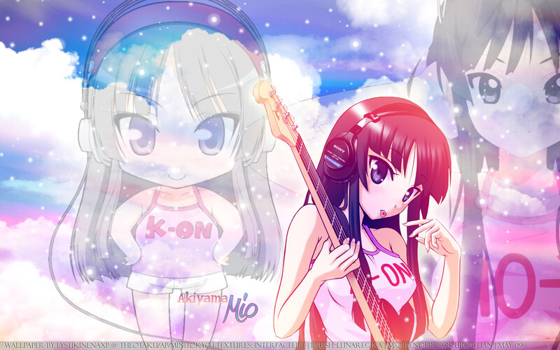 Anime Girl with Guitar — Pink, Dreamy, Headphones