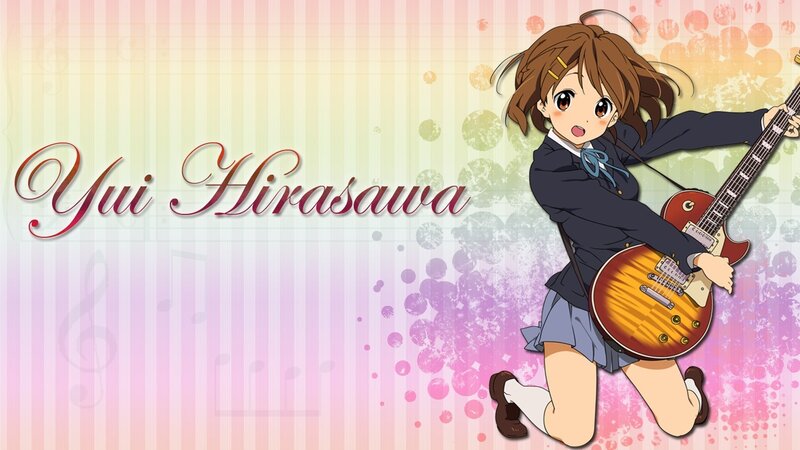 Anime Girl with Guitar — Pink, Energetic