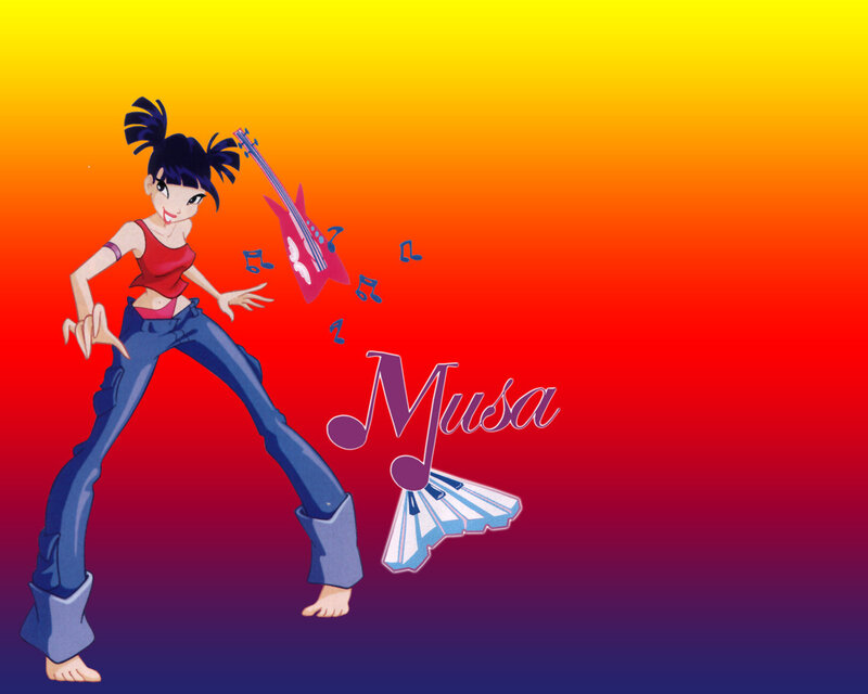 Anime Girl with Guitar — Red, Energetic, Sunset