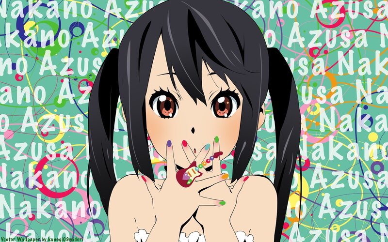 Anime girl with guitar ring