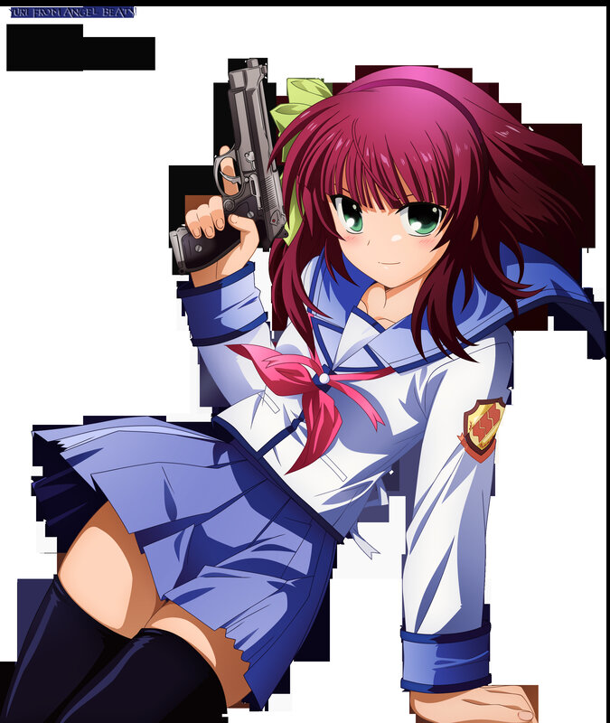 anime girl with gun