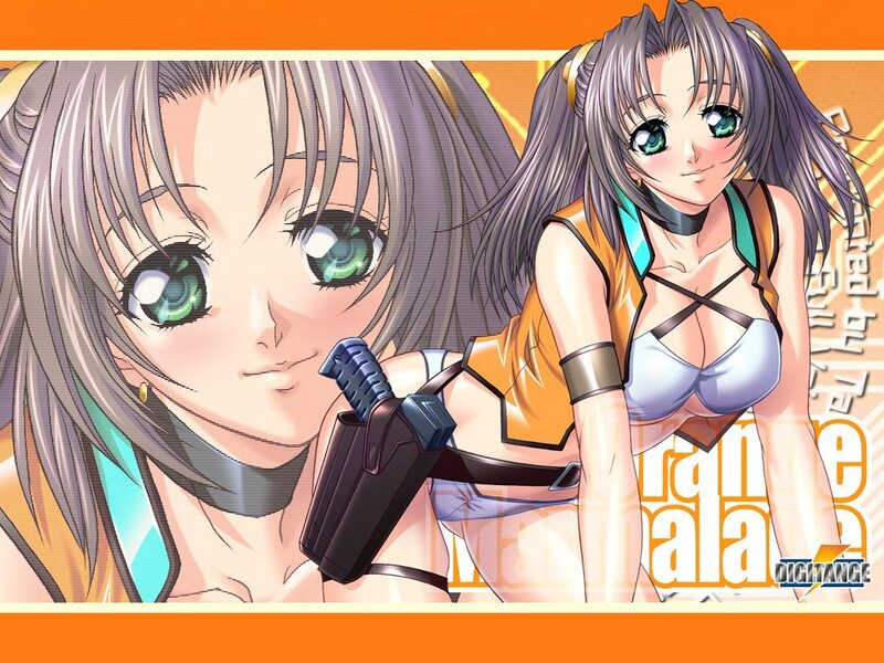 anime girl with gun