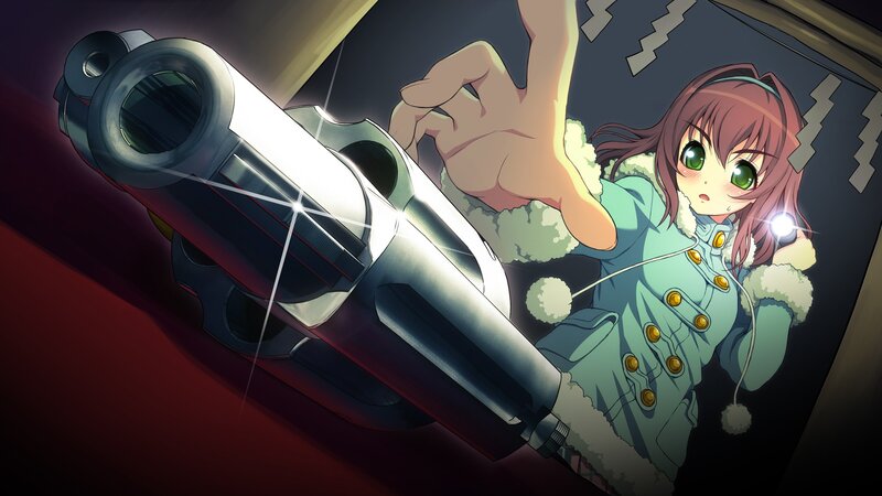 Anime girl with gun
