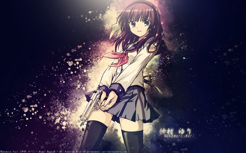 Anime girl with gun