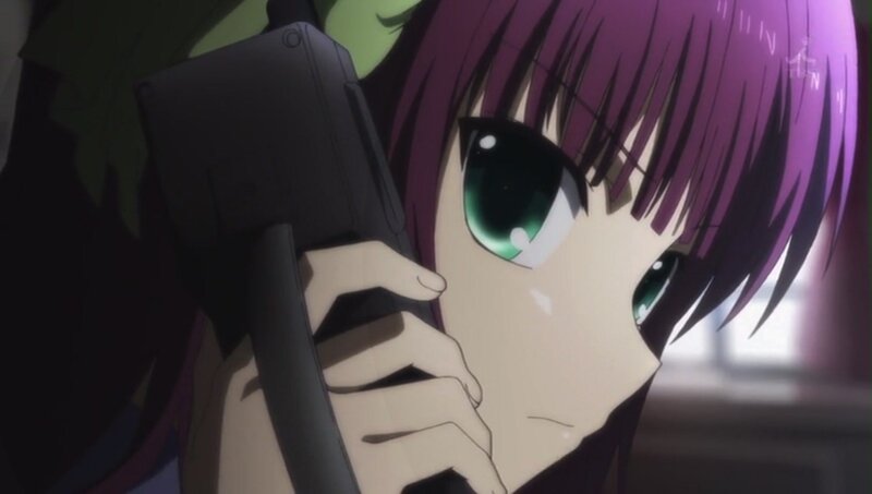 anime girl with gun