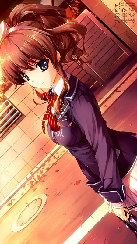 anime girl with gun