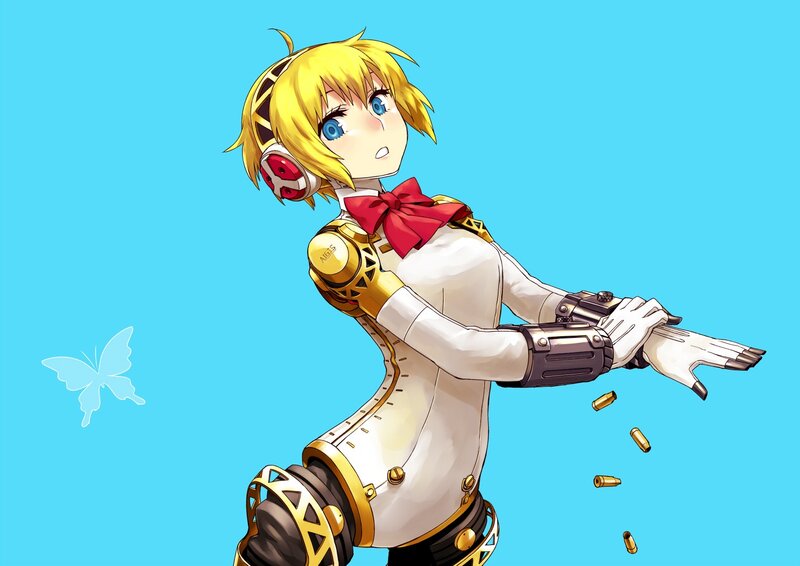 anime girl with gun