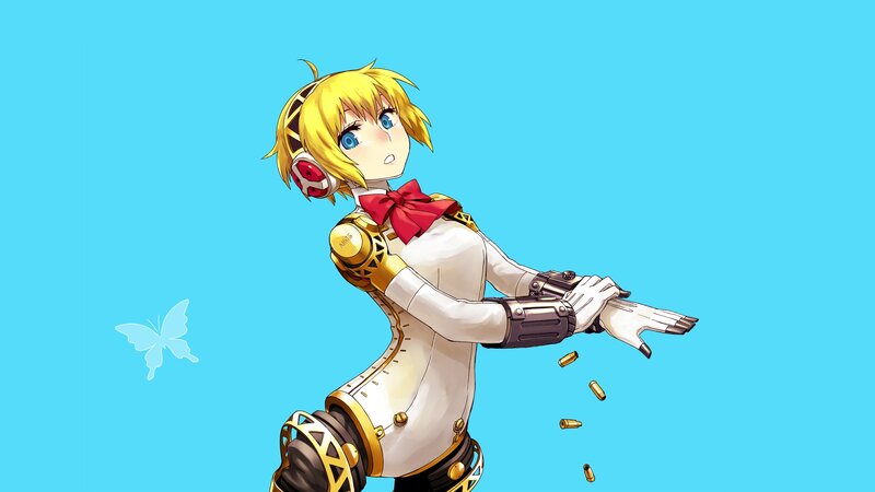 anime girl with gun
