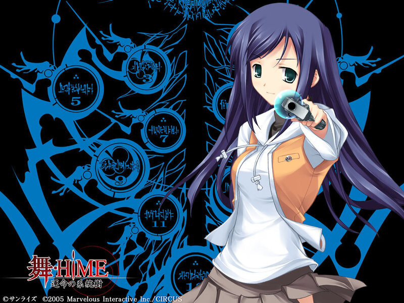 Anime girl with gun