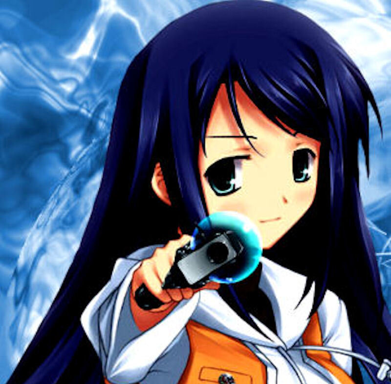 anime girl with gun