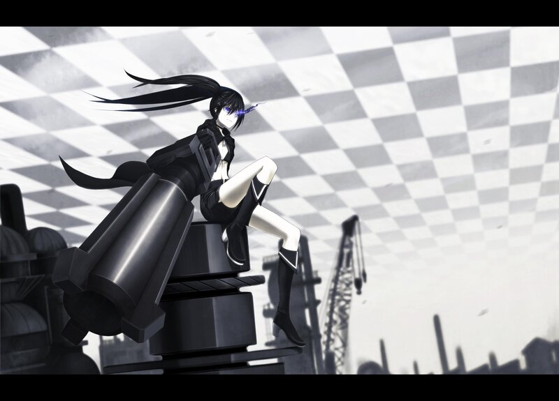 anime girl with gun