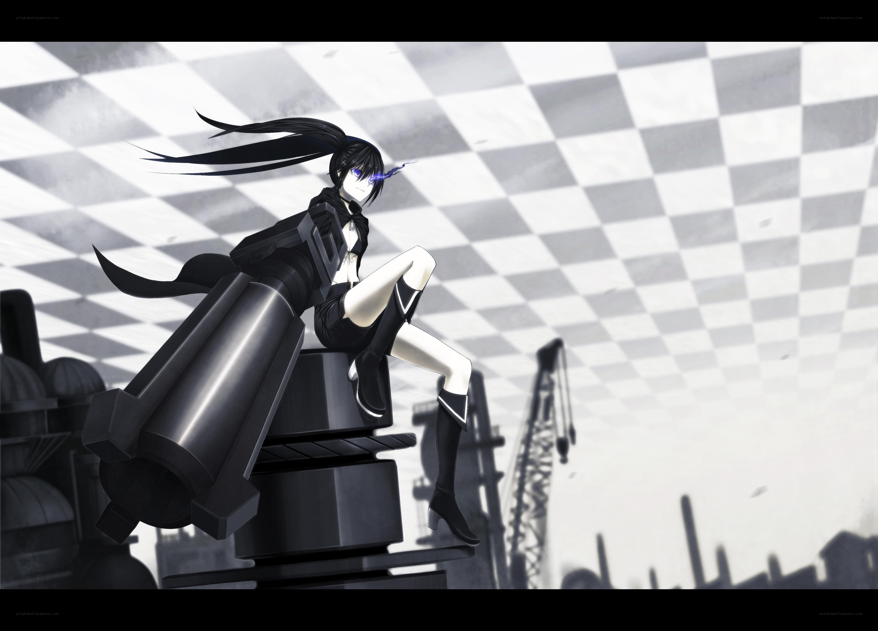 anime girl with gun