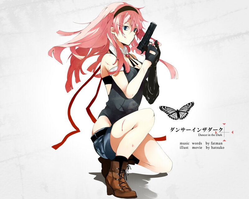 anime girl with gun