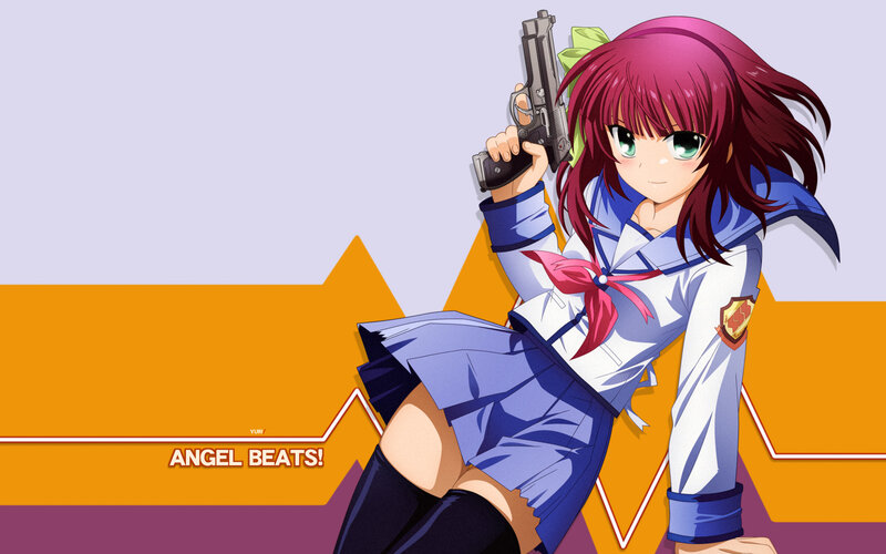 Anime girl with gun