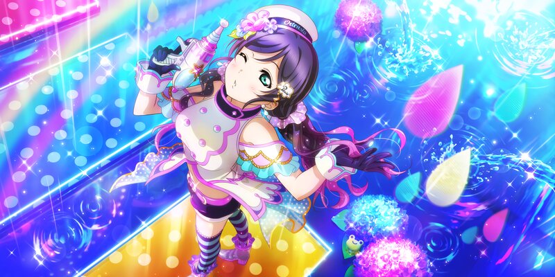 Anime Girl with Gun — Blue, Energetic