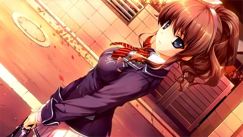 Anime Girl with Gun — Brown, Dramatic, Autumn