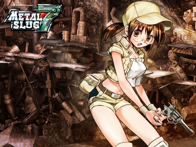 Anime Girl with Gun — Brown, Dramatic, Manga