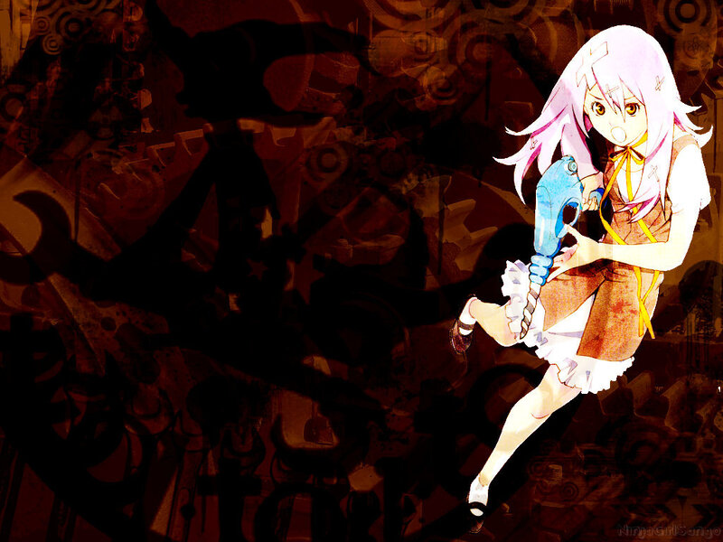 Anime Girl with Gun — Brown, Dynamic