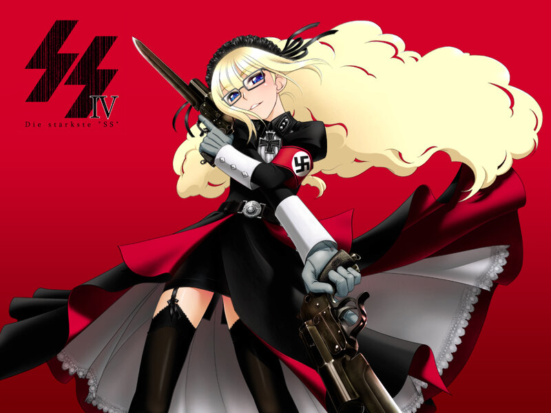 anime girl with guns