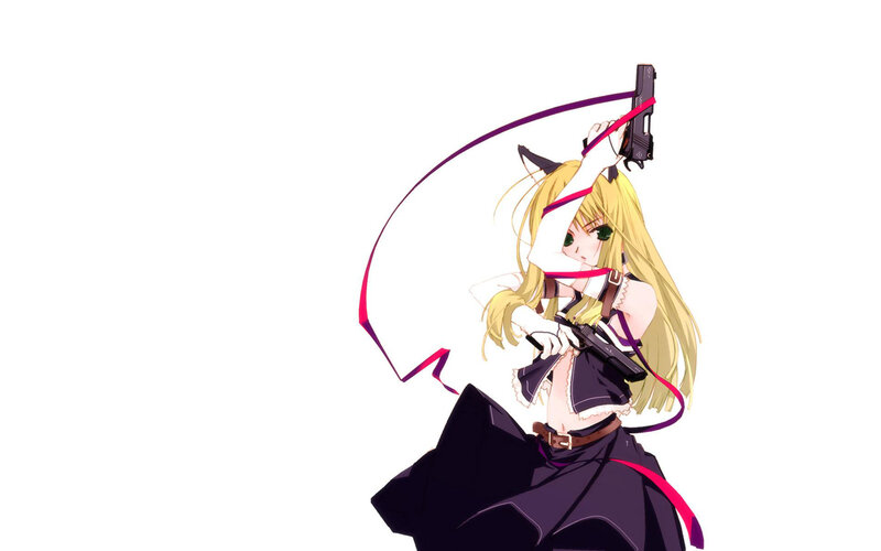anime girl with guns