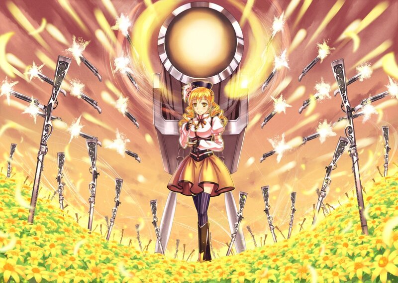 anime girl with guns