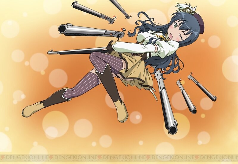 anime girl with guns